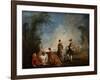 An Embarrassing Proposal, 1715-1716-Jean-Antoine Watteau-Framed Giclee Print