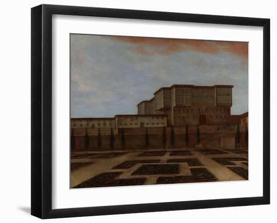 An Embassy Building in Pera-Jean Baptiste Vanmour-Framed Art Print