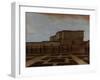 An Embassy Building in Pera-Jean Baptiste Vanmour-Framed Art Print