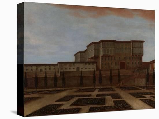 An Embassy Building in Pera-Jean Baptiste Vanmour-Stretched Canvas