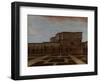 An Embassy Building in Pera-Jean Baptiste Vanmour-Framed Art Print