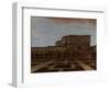 An Embassy Building in Pera-Jean Baptiste Vanmour-Framed Art Print