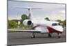 An Embraer Legacy 600 Private Jet Taxiing at Turin Airport, Italy-null-Mounted Photographic Print