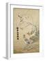 An Embroidered Picture, with Two Silver Pheasants in a Rocky Landscape with Plum Blossom and…-null-Framed Giclee Print