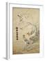 An Embroidered Picture, with Two Silver Pheasants in a Rocky Landscape with Plum Blossom and…-null-Framed Giclee Print