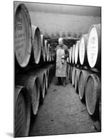 An Employee of the Knockando Whisky Distillery in Scotland, January 1972-null-Mounted Photographic Print