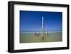 An Empty Red and Yellow Hammock in Holbox Island, Mexico-Karine Aigner-Framed Photographic Print