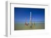 An Empty Red and Yellow Hammock in Holbox Island, Mexico-Karine Aigner-Framed Photographic Print