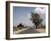 An Empty Road and the Barren Landscape of Western Eritrea, Africa-Mcconnell Andrew-Framed Premium Photographic Print