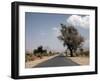 An Empty Road and the Barren Landscape of Western Eritrea, Africa-Mcconnell Andrew-Framed Photographic Print