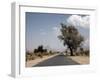 An Empty Road and the Barren Landscape of Western Eritrea, Africa-Mcconnell Andrew-Framed Photographic Print