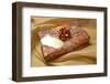 An Empty Tag on a Decorative Gift Box-satel-Framed Photographic Print