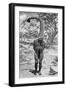 An Emu Man Performing the Sacred Totem of His Group, Australia, 1922-Spencer and Gillen-Framed Giclee Print