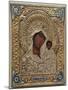 An Enamel and Silver-Gilt Icon of the Virgin Kazanskaya, the Oklad Marked Moscow, 1899-1908-null-Mounted Giclee Print