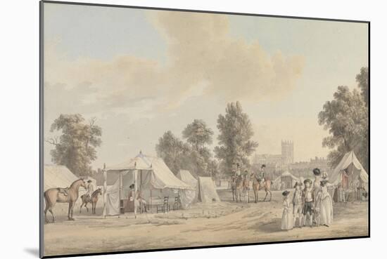 An Encampment in St. James's Park-Paul Sandby-Mounted Giclee Print