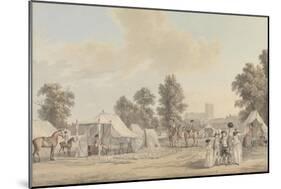 An Encampment in St. James's Park-Paul Sandby-Mounted Giclee Print