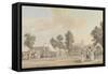 An Encampment in St. James's Park-Paul Sandby-Framed Stretched Canvas
