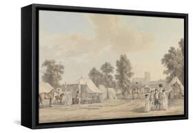 An Encampment in St. James's Park-Paul Sandby-Framed Stretched Canvas