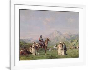 An Encampment in the Atlas Mountains, C.1865-Eugene Fromentin-Framed Giclee Print