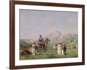 An Encampment in the Atlas Mountains, C.1865-Eugene Fromentin-Framed Giclee Print