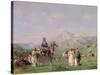 An Encampment in the Atlas Mountains, C.1865-Eugene Fromentin-Stretched Canvas