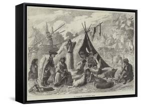 An Encampment of Hungarian Gipsies-null-Framed Stretched Canvas