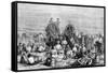 An Encampment of Mormon Converts in the Desert, C1846-null-Framed Stretched Canvas