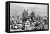 An Encampment of Mormon Converts in the Desert, C1846-null-Framed Stretched Canvas