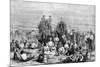 An Encampment of Mormon Converts in the Desert, C1846-null-Mounted Giclee Print