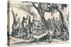 An Encampment of the First Gipsies in Central Europe, c1604, (1907)-Jacques Callot-Stretched Canvas