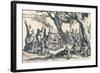 An Encampment of the First Gipsies in Central Europe, c1604, (1907)-Jacques Callot-Framed Giclee Print