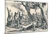 An Encampment of the First Gipsies in Central Europe, c1604, (1907)-Jacques Callot-Mounted Giclee Print