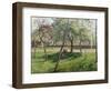 An Enclosure in Eragny-Camille Pissarro-Framed Giclee Print