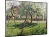 An Enclosure in Eragny-Camille Pissarro-Mounted Giclee Print