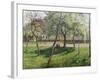 An Enclosure in Eragny-Camille Pissarro-Framed Giclee Print