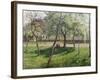 An Enclosure in Eragny-Camille Pissarro-Framed Giclee Print