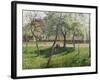 An Enclosure in Eragny-Camille Pissarro-Framed Giclee Print