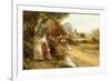 An Encounter on the Road, circa 1900-Ernest Walbourn-Framed Giclee Print