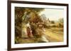 An Encounter on the Road, circa 1900-Ernest Walbourn-Framed Giclee Print