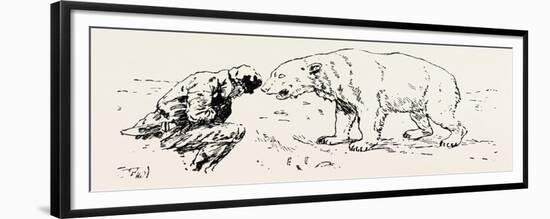 An Encounter with an Polar Bear, 1893-null-Framed Giclee Print