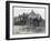 An End-Of-Terrace in Surrey Virtually Obliterated after a German Air Raid-null-Framed Art Print