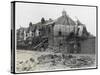 An End-Of-Terrace in Surrey Virtually Obliterated after a German Air Raid-null-Stretched Canvas