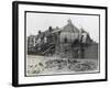 An End-Of-Terrace in Surrey Virtually Obliterated after a German Air Raid-null-Framed Art Print