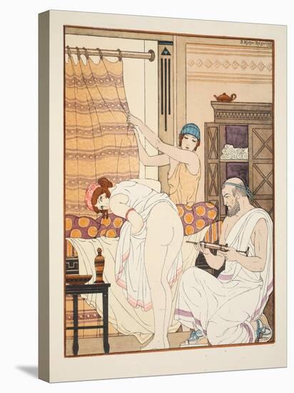An Enema, Illustration from 'The Works of Hippocrates', 1934 (Colour Litho)-Joseph Kuhn-Regnier-Stretched Canvas
