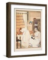 An Enema, Illustration from 'The Works of Hippocrates', 1934 (Colour Litho)-Joseph Kuhn-Regnier-Framed Giclee Print