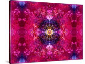 An Energetic Symmetric Onament from Flower Photographs-Alaya Gadeh-Stretched Canvas