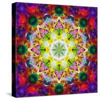 An Energetic Symmetric Onament from Flower Photographs-Alaya Gadeh-Stretched Canvas