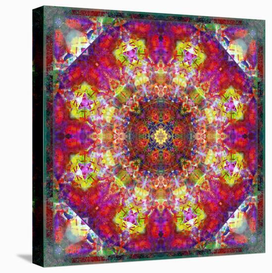 An Energetic Symmetric Onament from Flower Photographs-Alaya Gadeh-Stretched Canvas