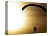 An Engine-Powered Paraglider Soars Through the Air Near Schlesen-null-Stretched Canvas