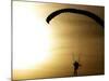 An Engine-Powered Paraglider Soars Through the Air Near Schlesen-null-Mounted Photographic Print